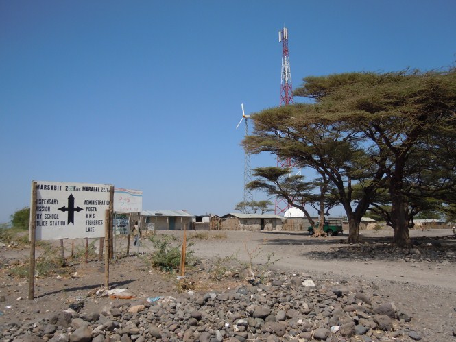 Loiyangalani road sign