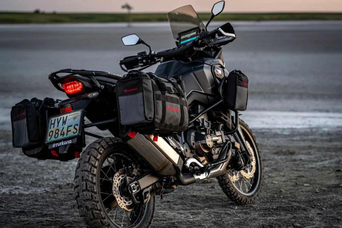 Honda Africa Twin -Turkana Soft luggage adventure rackless enduro riding