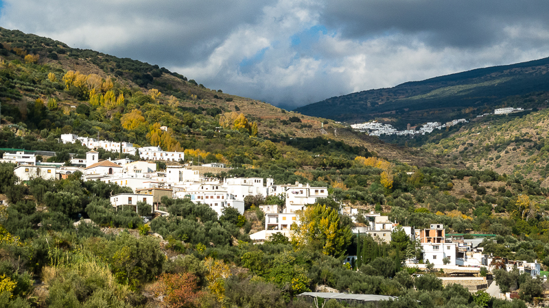 Beautiful white painted small villages in rural Spain. spain rural towns